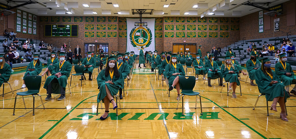 Although way different than usual graduation ceremony, Rock Bridge High School finally finds a method to hold one while keeping social distancing
